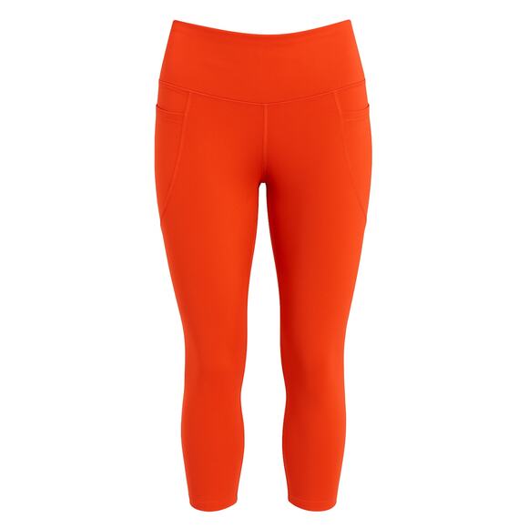 Old Navy Active Red Go-Dry Elevate Leggings High Waist Pockets Women’s Medium - Picture 1 of 7